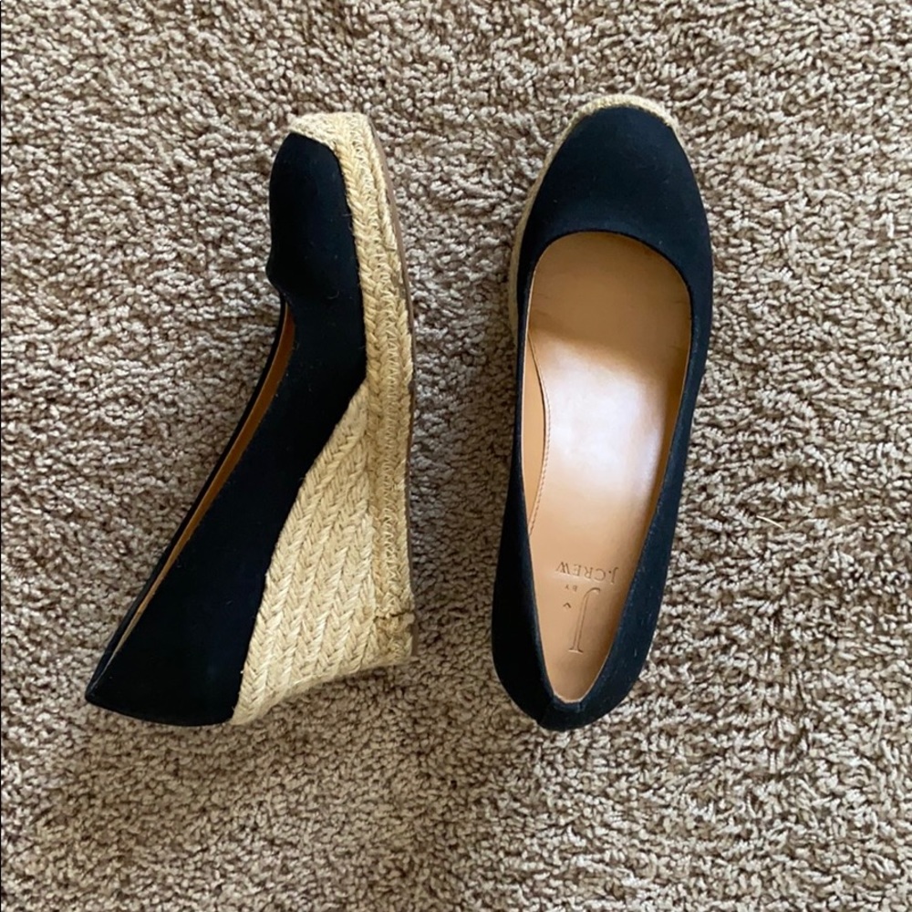 Like new J. crew black espadrilles